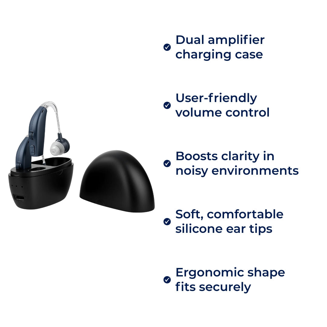 Boosts Hearing Clarity – Rechargeable & Lightweight – Reduces Background Noise – Ideal for Seniors Bowlift