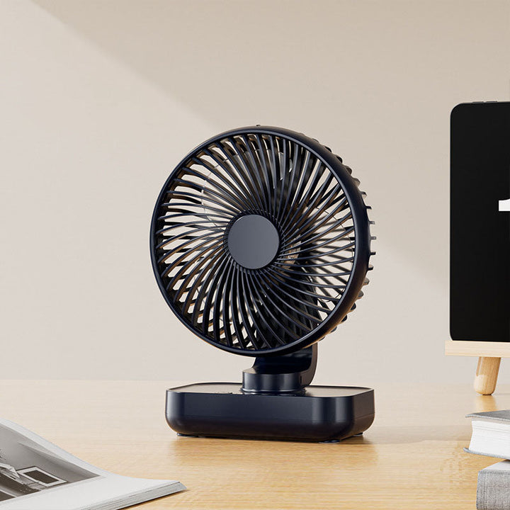 Portable Rechargeable USB Desk Fan with 4 Speeds | Bowlift