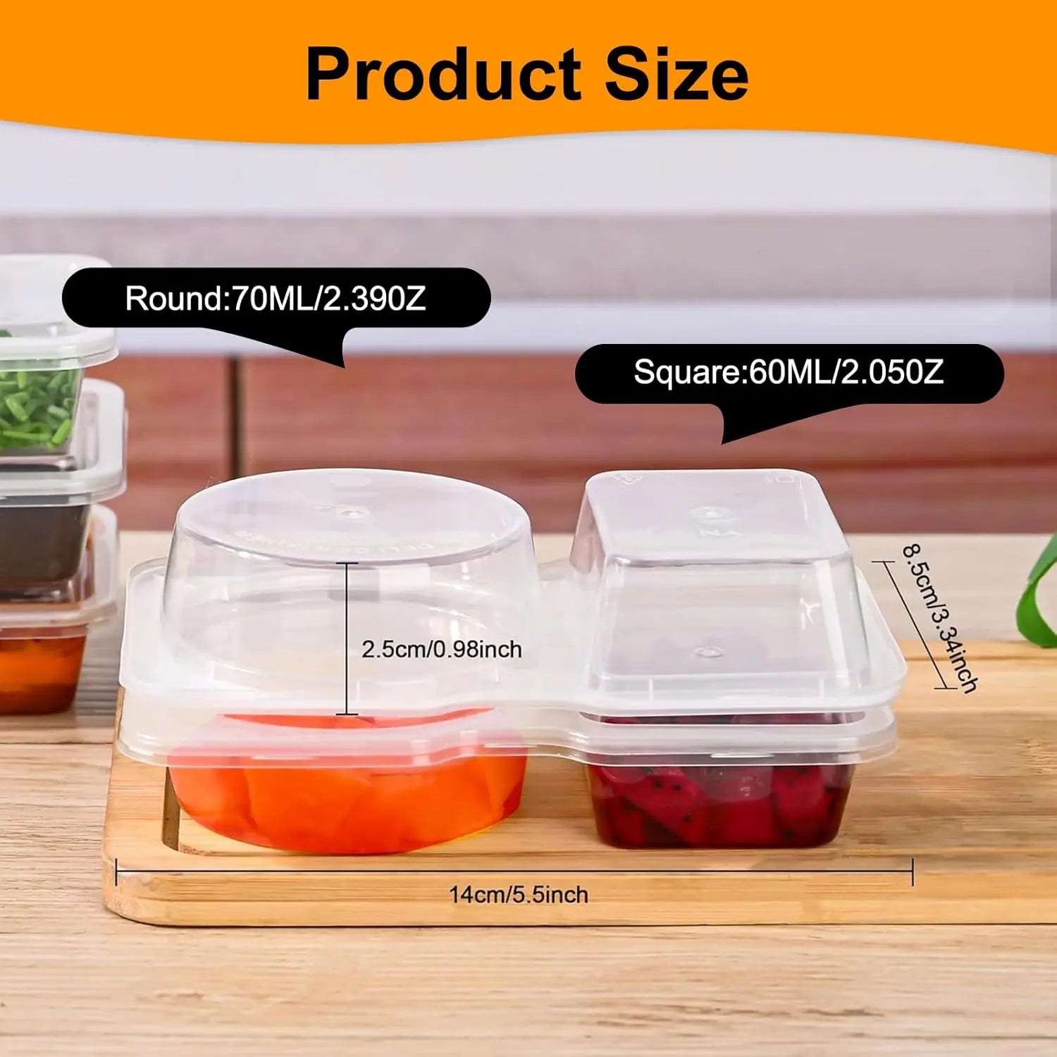BowLift | 10-piece set reusable snack containers (130 ml) – With double chamber & leak pRedection