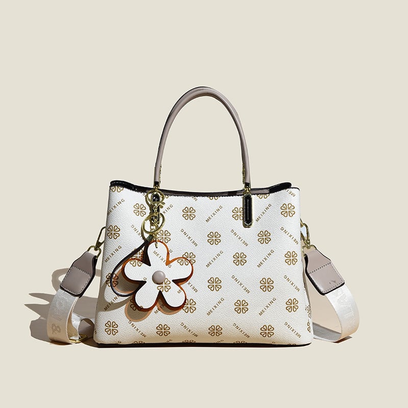 BowLift | Women’s Tote Bag | Vintage Floral Print | Faux Leather | Spacious 20L Capacity
