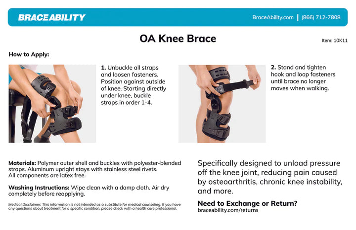 BowLift | Osteoarthritis Unloader Knee Brace – Medial & Lateral Support for Bone-on-Bone Arthritis Relief
