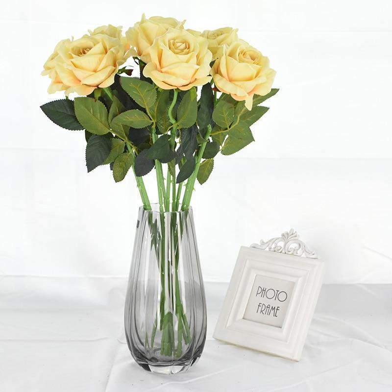 10 pieces silk roses Bowlift