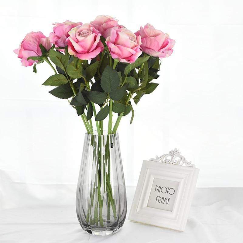 10 pieces silk roses Bowlift