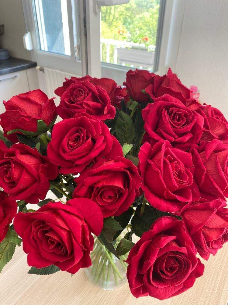 10 pieces silk roses Bowlift