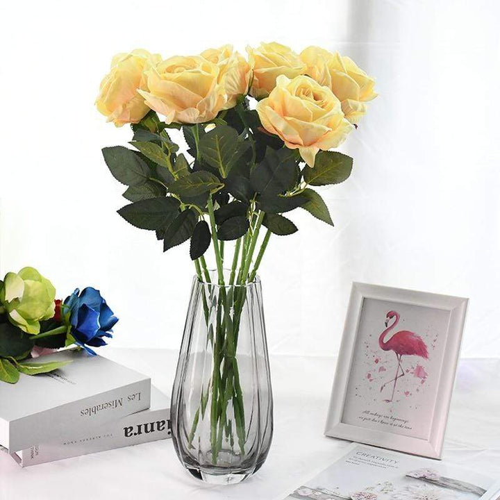 10 pieces silk roses Bowlift