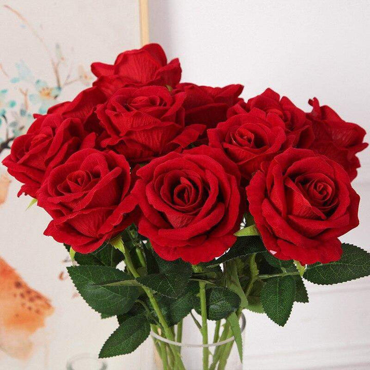 10 pieces silk roses Bowlift