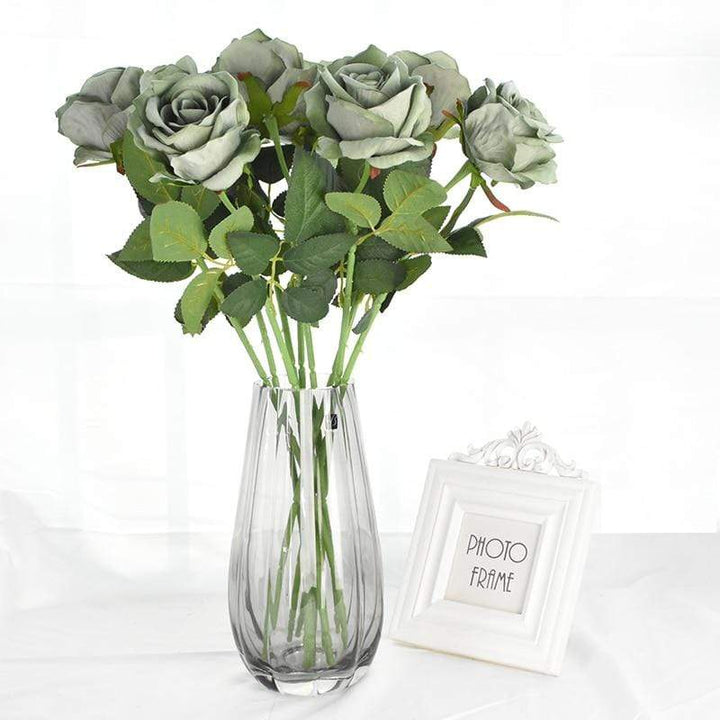 10 pieces silk roses Bowlift