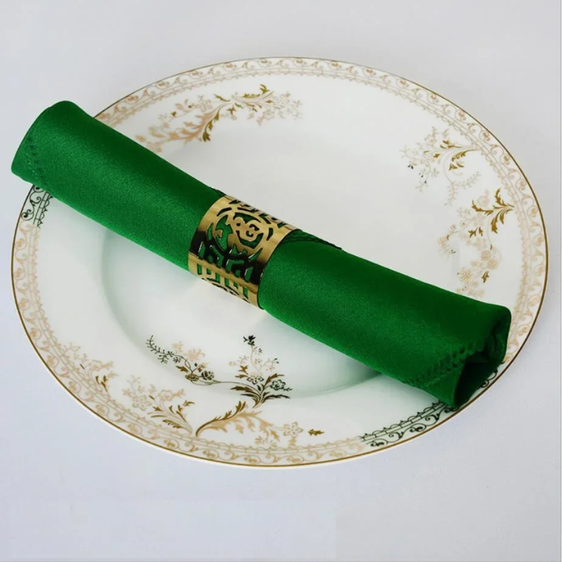 10pcs Polyester Table Napkins Wrinkle-Resistant Cloth Table Napkins | Bowlift