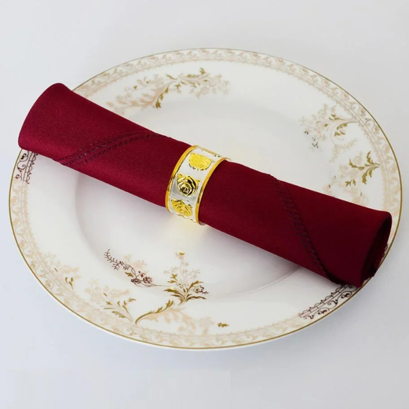 10pcs Polyester Table Napkins Wrinkle-Resistant Cloth Table Napkins | Bowlift