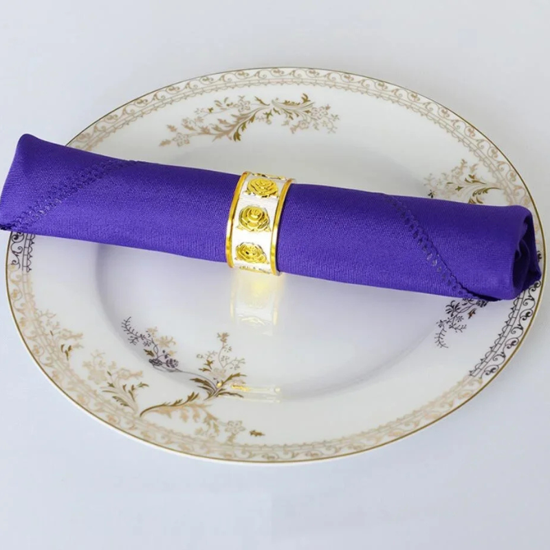 10pcs Polyester Table Napkins Wrinkle-Resistant Cloth Table Napkins | Bowlift