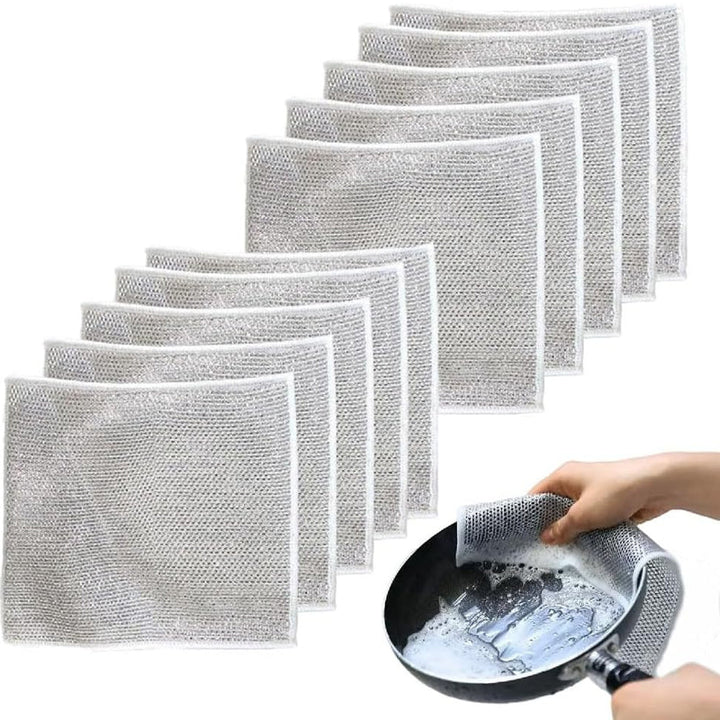Multi-Purpose Non-scratch Wire Dish Cloth for Wet and Dry | Bowlift