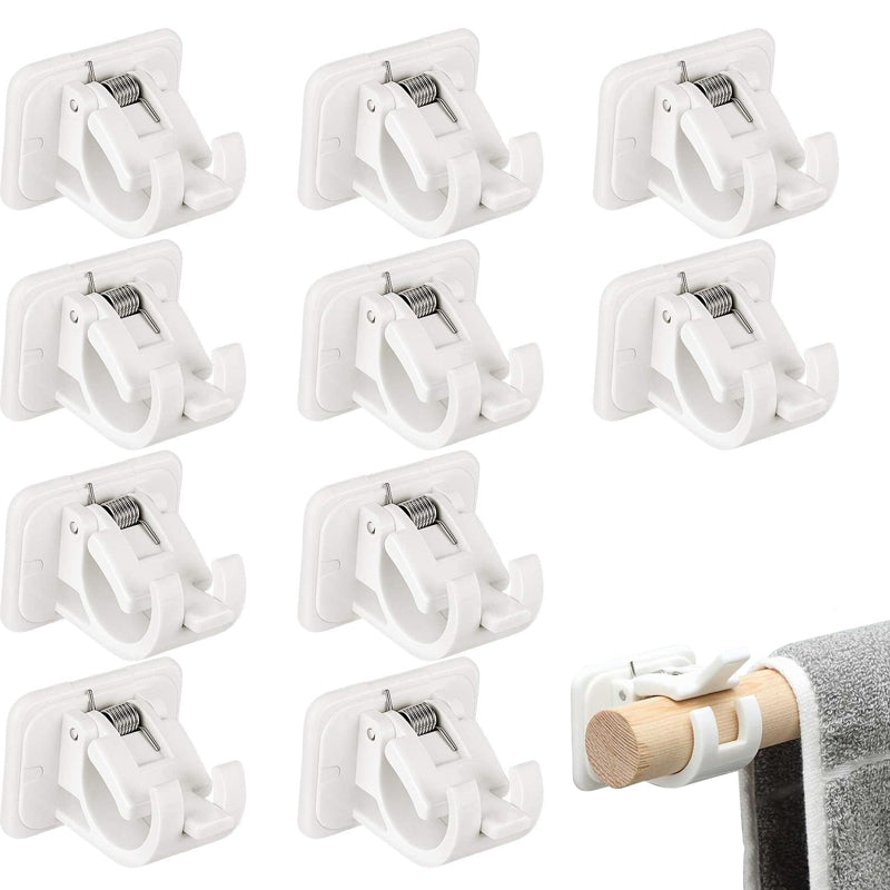 Nail-free Adjustable Rod Bracket Holders (2pcs) | Bowlift