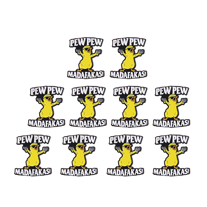 BowLift | Letter & Cartoon Duck Design Brooch