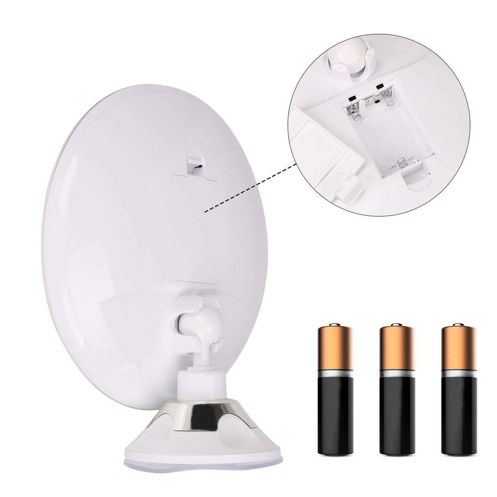 BowLift | Lunora LED Makeup Mirror | 10x Magnification | 360° Rotatable | Compact & Travel-Friendly