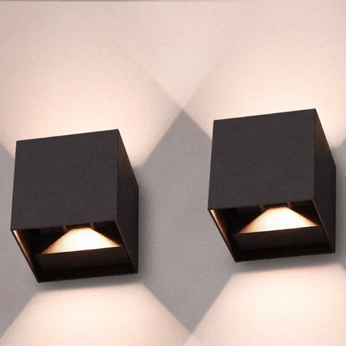 BowLift | Wireless LED Wall Lights – Modern Cube Design (Set of 2)