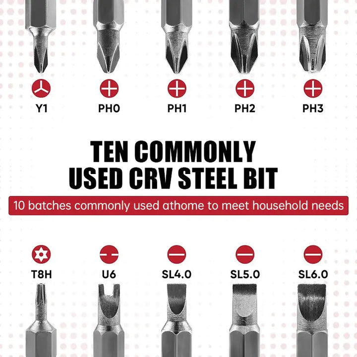 BowLift | 11-in-1 Ratchet Screwdriver for Hard-to-Reach Places