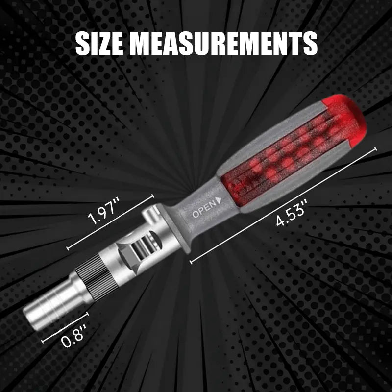 BowLift | 11-in-1 Ratchet Screwdriver for Hard-to-Reach Places