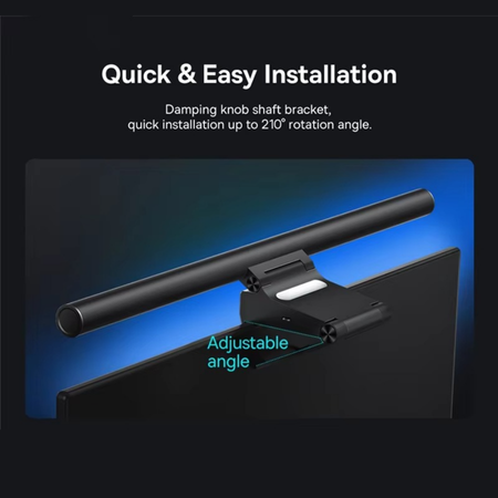 BowLift | USB-Powered Screen Hanging LED Desk Lamp for Monitors and Laptops