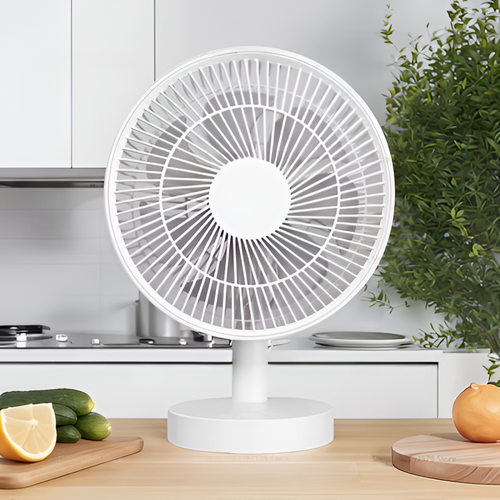 USB Desktop Oscillating Fan with Adjustable Head and Powerful Airflow | Bowlift