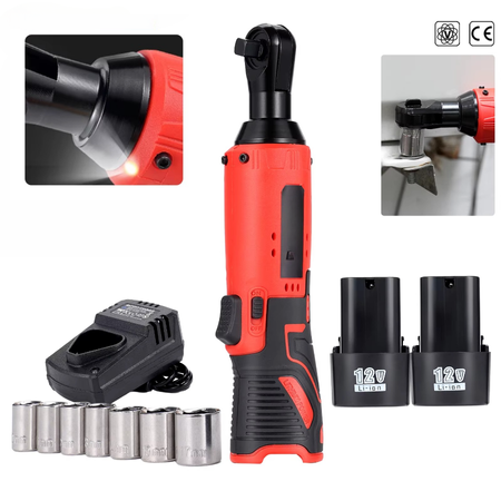 BowLift | 12V/18V Cordless Right Angle Impact Ratchet Wrench, 3/8
