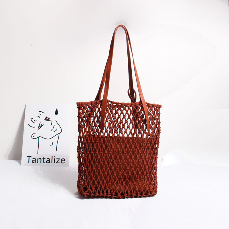 Handcrafted Macramé Tote Bag Bowlift