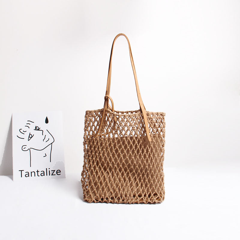Handcrafted Macramé Tote Bag Bowlift