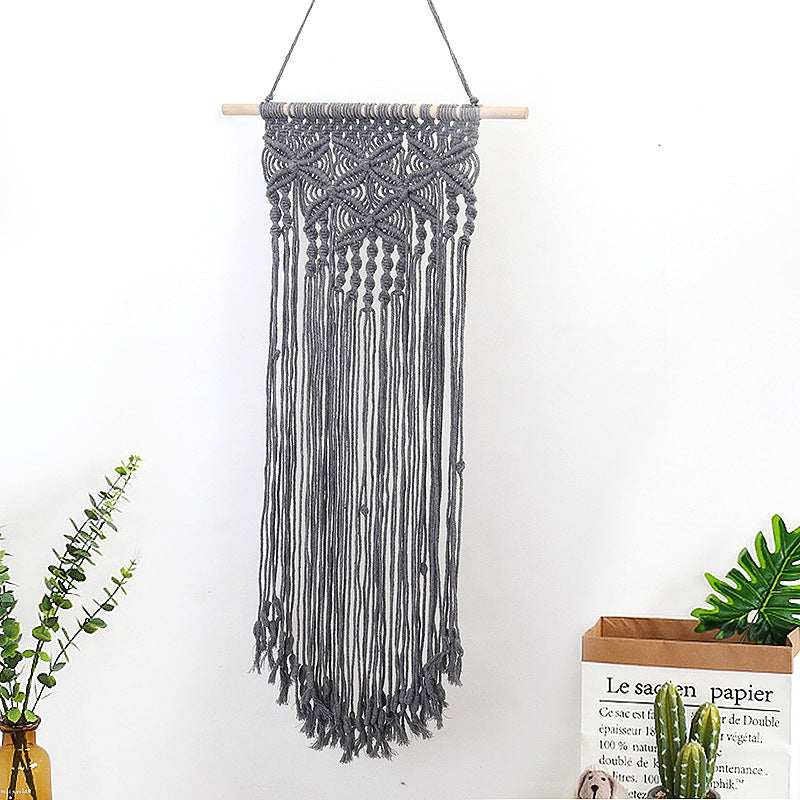 Macramé Wall Decor with Elaborate Decorations Bowlift