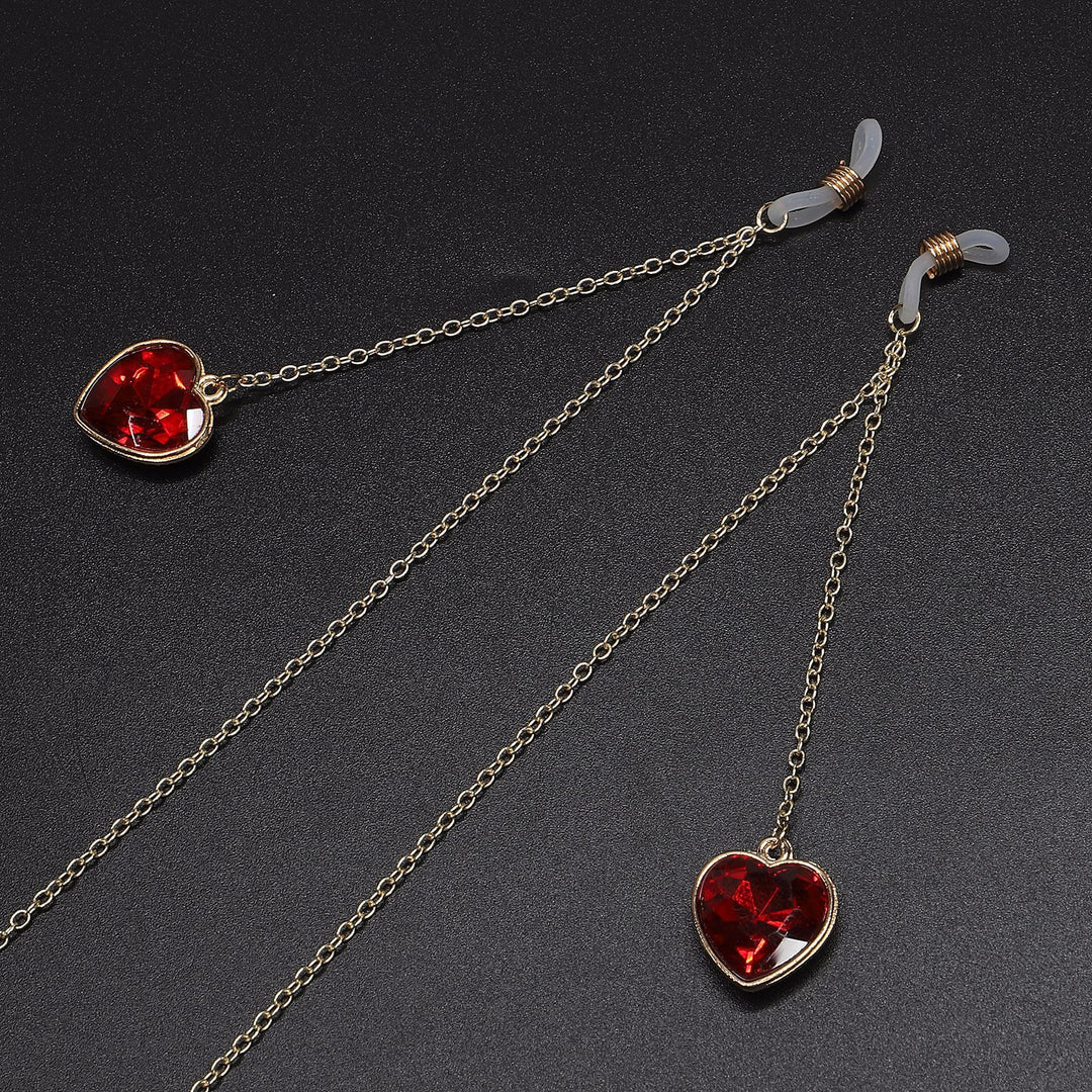 Heart-Shaped Crystal Accent Eyewear Holder Bowlift