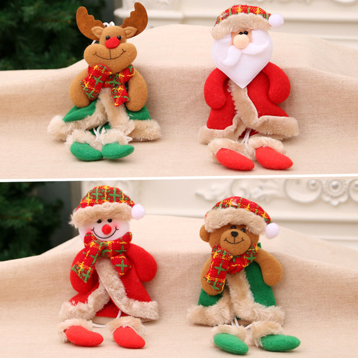 Decorative Plush Christmas Bear Ornament Bowlift