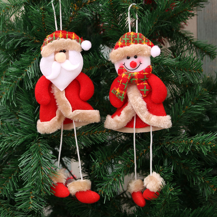 Decorative Plush Christmas Bear Ornament Bowlift