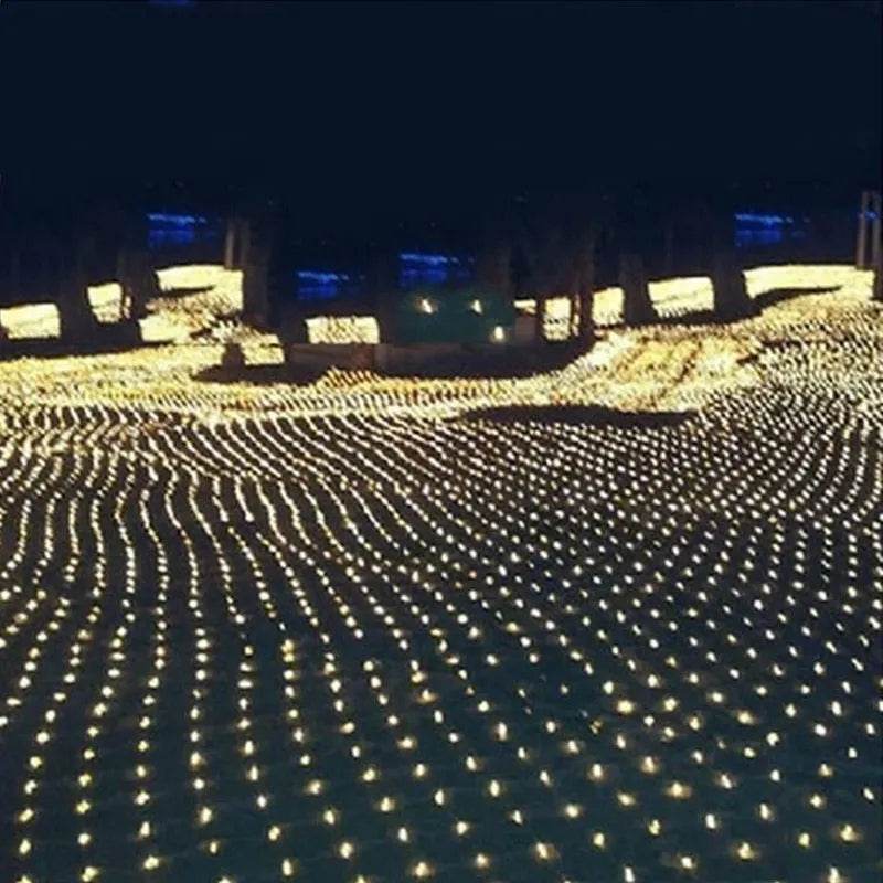 BowLift | Christmas led lights string lights outdoor waterproof fishnet lights full of stars paved holiday lights wedding ins decorative lights