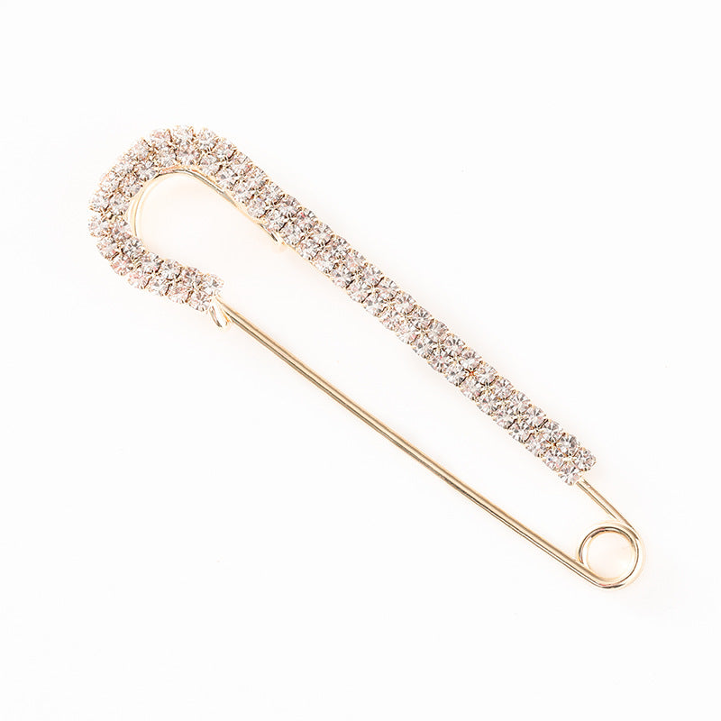 Premium Crystal Embellished Safety Pin Bowlift