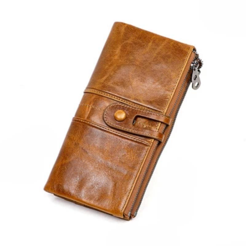 Long wallet made of genuine leather | Bowlift