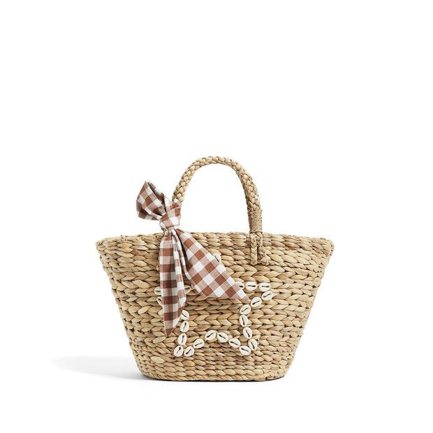 Trendy Basket Bag with Decorative Tied Belt Bowlift