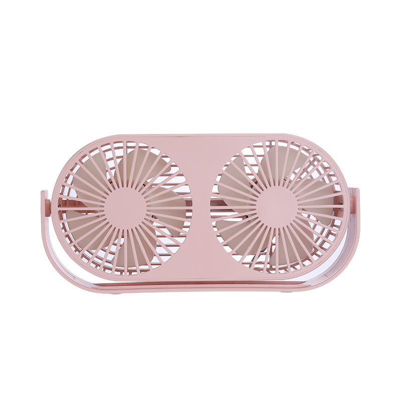 Dual-Head Portable Desk Fan Bowlift