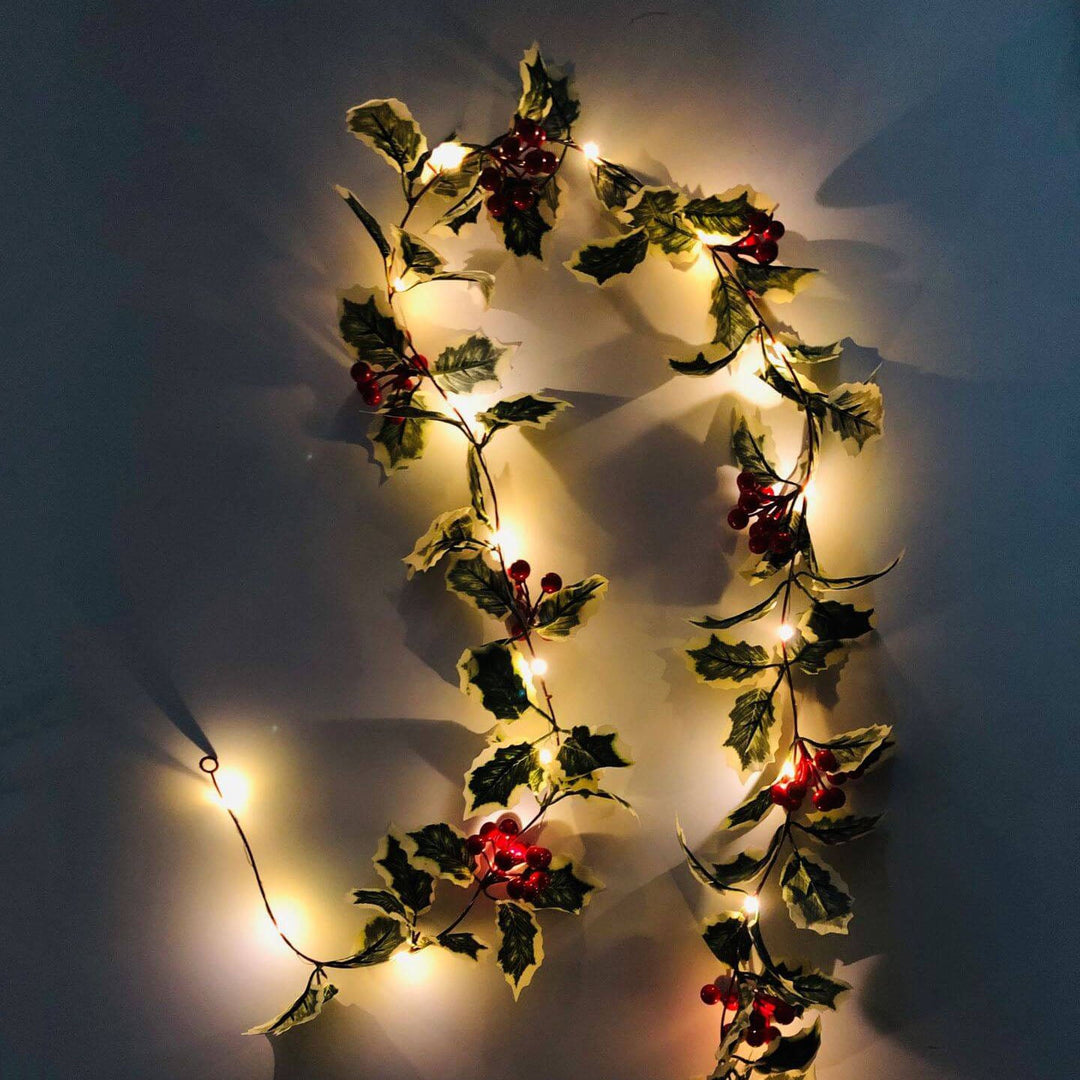 BowLift | Christmas Red Fruit Rattan Party Window Patio Party Thanksgiving Decoration String Lights