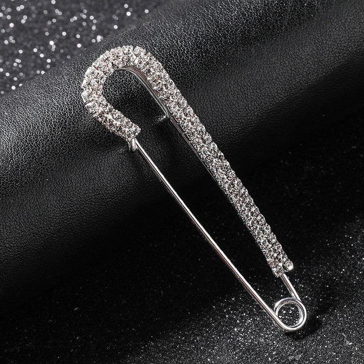 Premium Crystal Embellished Safety Pin Bowlift