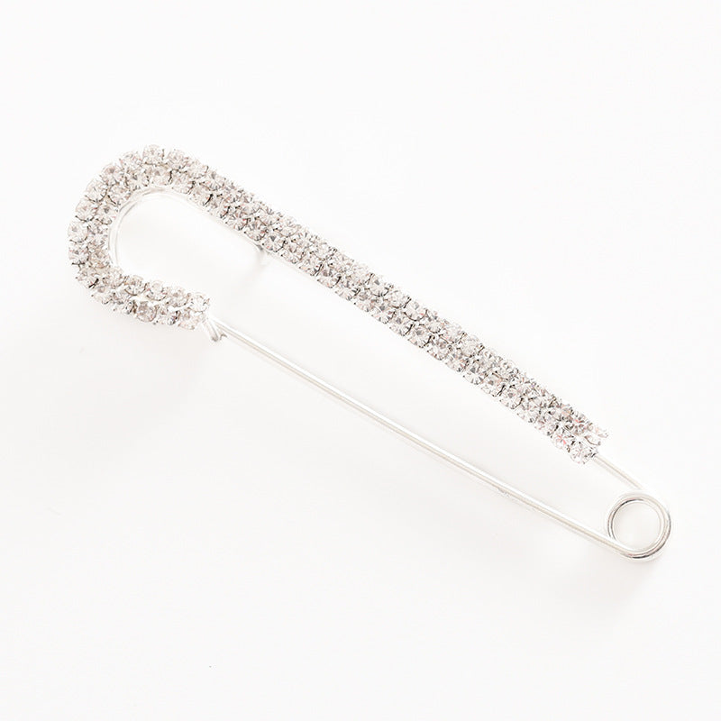 Premium Crystal Embellished Safety Pin Bowlift