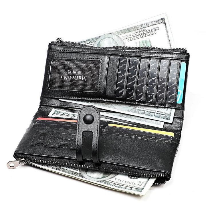 Long wallet made of genuine leather | Bowlift
