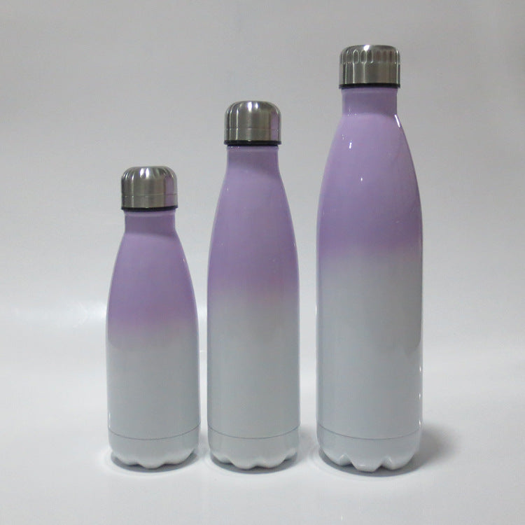 Ladies stainless steel insulated bottle with innovative grip surface Bowlift