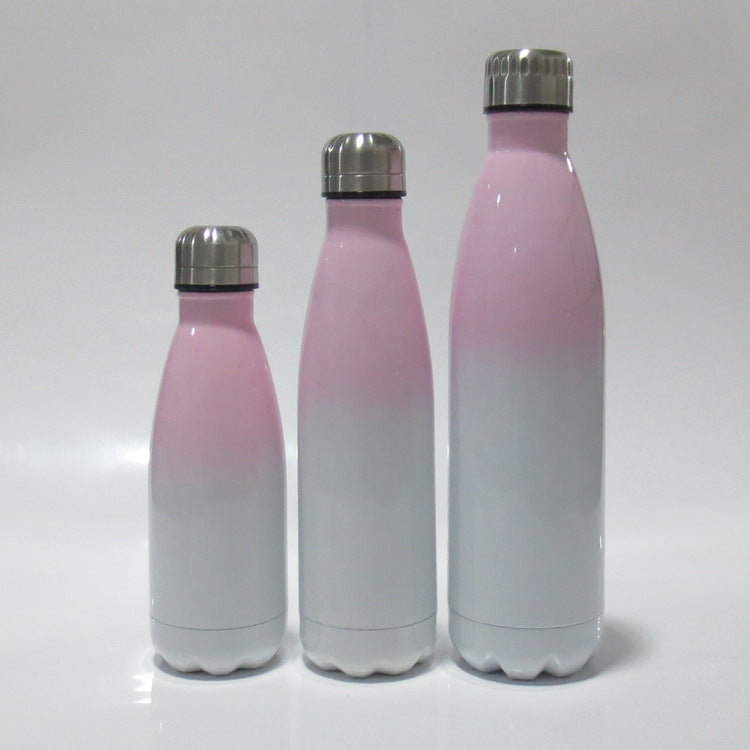 Ladies stainless steel insulated bottle with innovative grip surface Bowlift