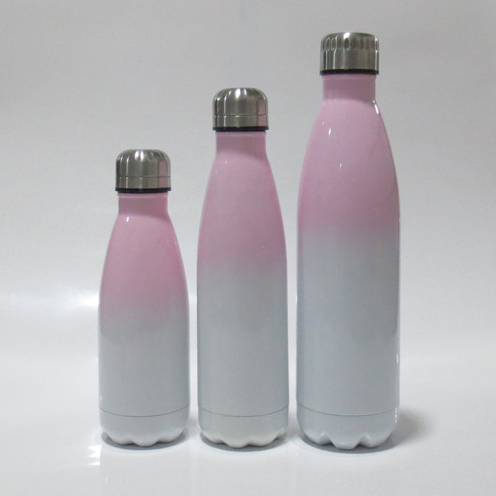 Ladies stainless steel insulated bottle with innovative grip surface Bowlift