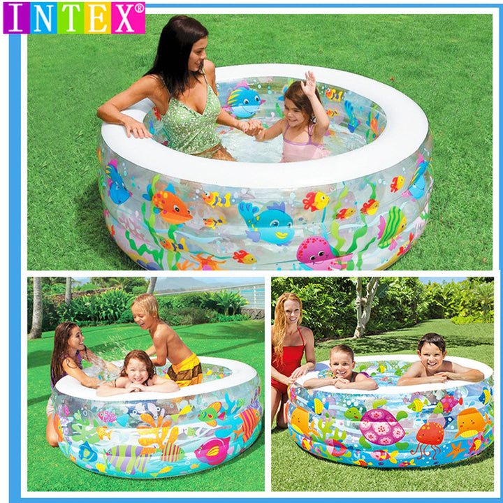 Women Inflatable Children's Pool with Cheerful Animal Motif Bowlift