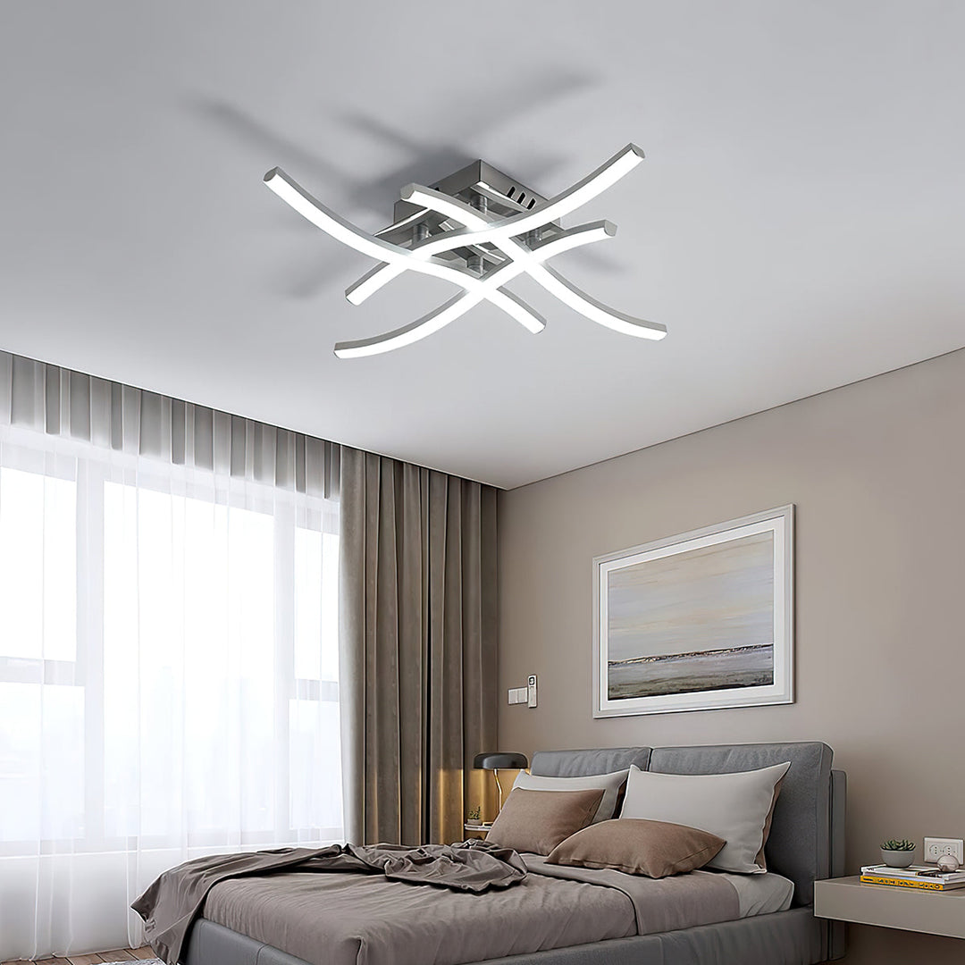BowLift | LED Ceiling Light Modern Aluminum Flush Fixture