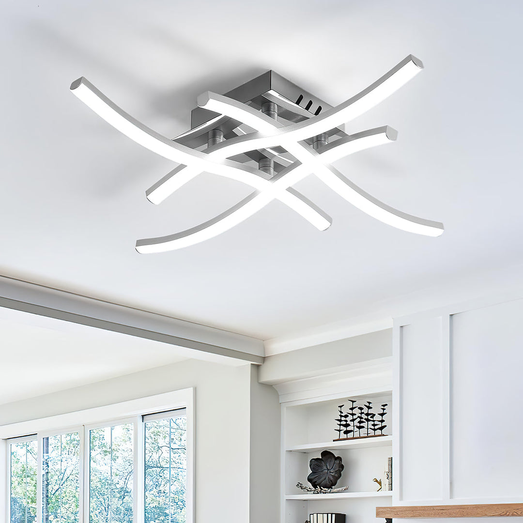 BowLift | LED Ceiling Light Modern Aluminum Flush Fixture