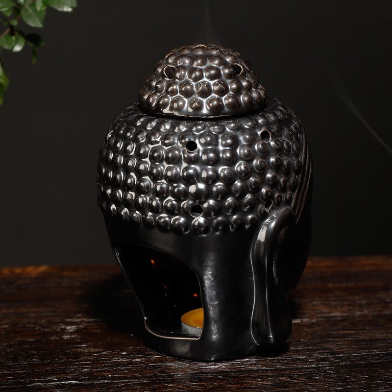 Decorative Buddha Head Incense Holder