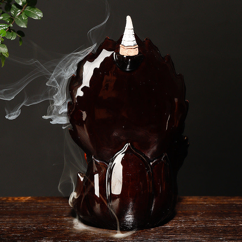 Decorative Handmade Buddha Waterfall Incense Holder