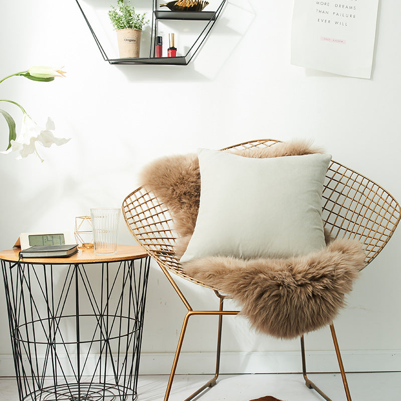 Cozy Faux Fur Decorative Throw Pillow