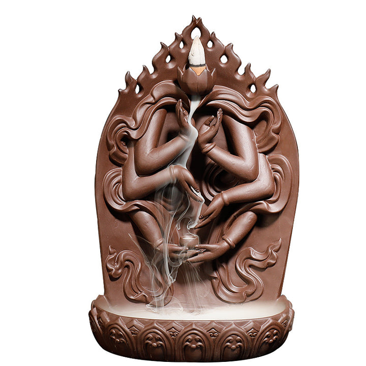 Artistic Multi-Armed Deity Incense Holder
