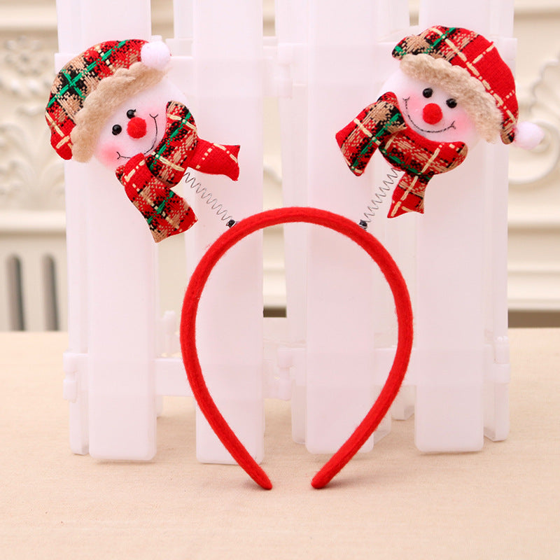 Festive Holiday Bear Headband Bowlift